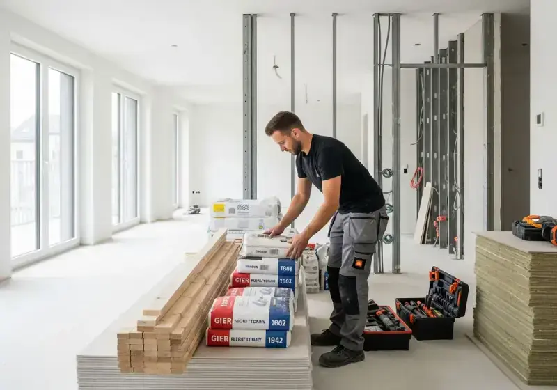 Entkernungsarbeiten bei einer Bausanierung