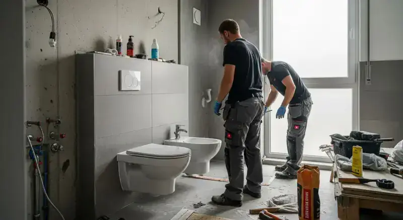 Badsanierung mit bodengleicher Dusche in München