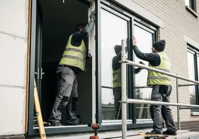 Einbau energieeffizienter Dreifachverglasung