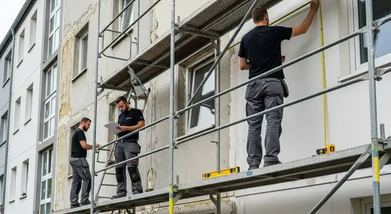Ablauf einer Fassadendämmung