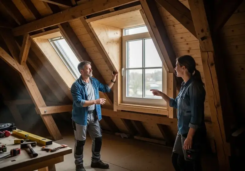 Fertiggestellte Gaube mit Innenausbau