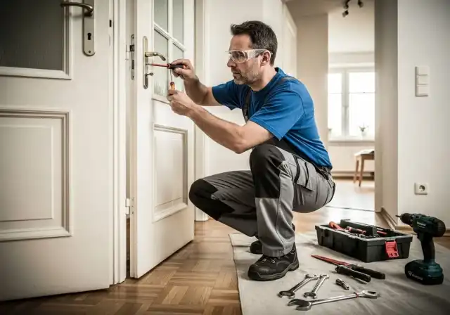 Verlegung von Laminat im Wohnzimmer