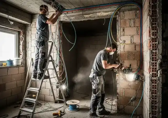 Innenausbau mit Trockenbau und Elektrik