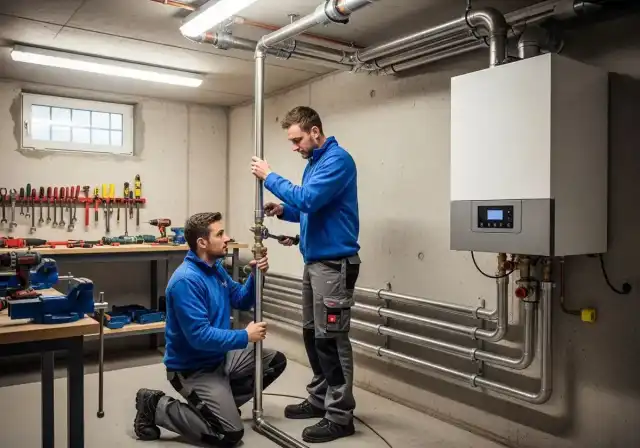 Einbau einer modernen Wärmepumpe