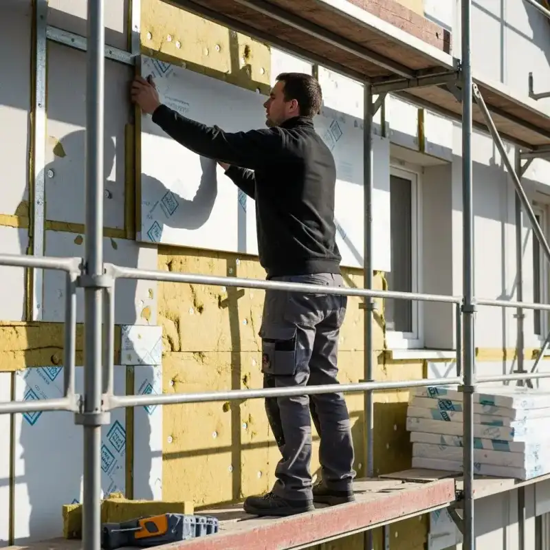 Fassadendämmung mit WDVS an einem Altbau