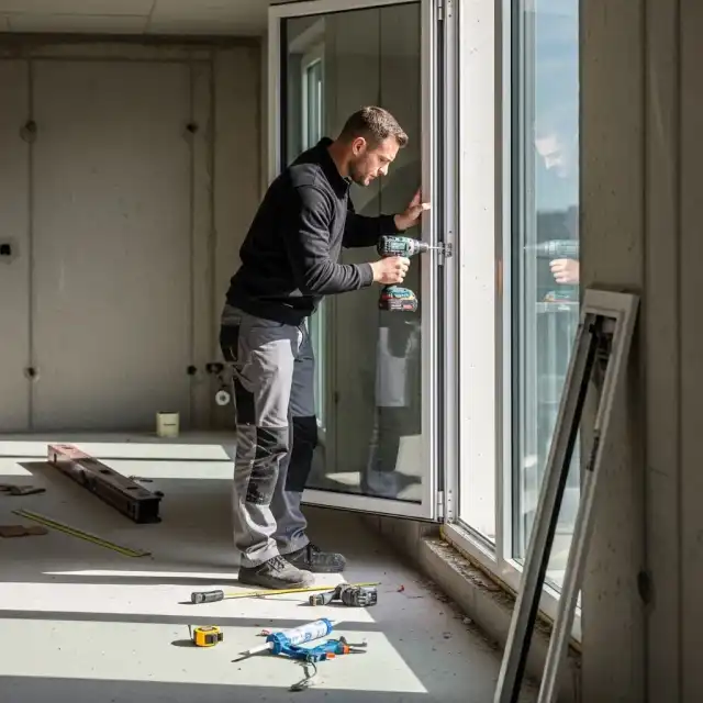 Einbau neuer Innentüren mit Zargen