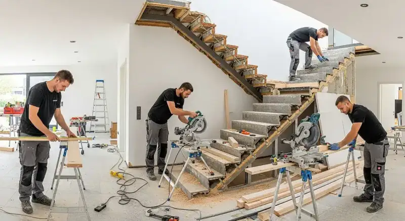 Treppenbau Ablauf München Projekt Handwerker Team