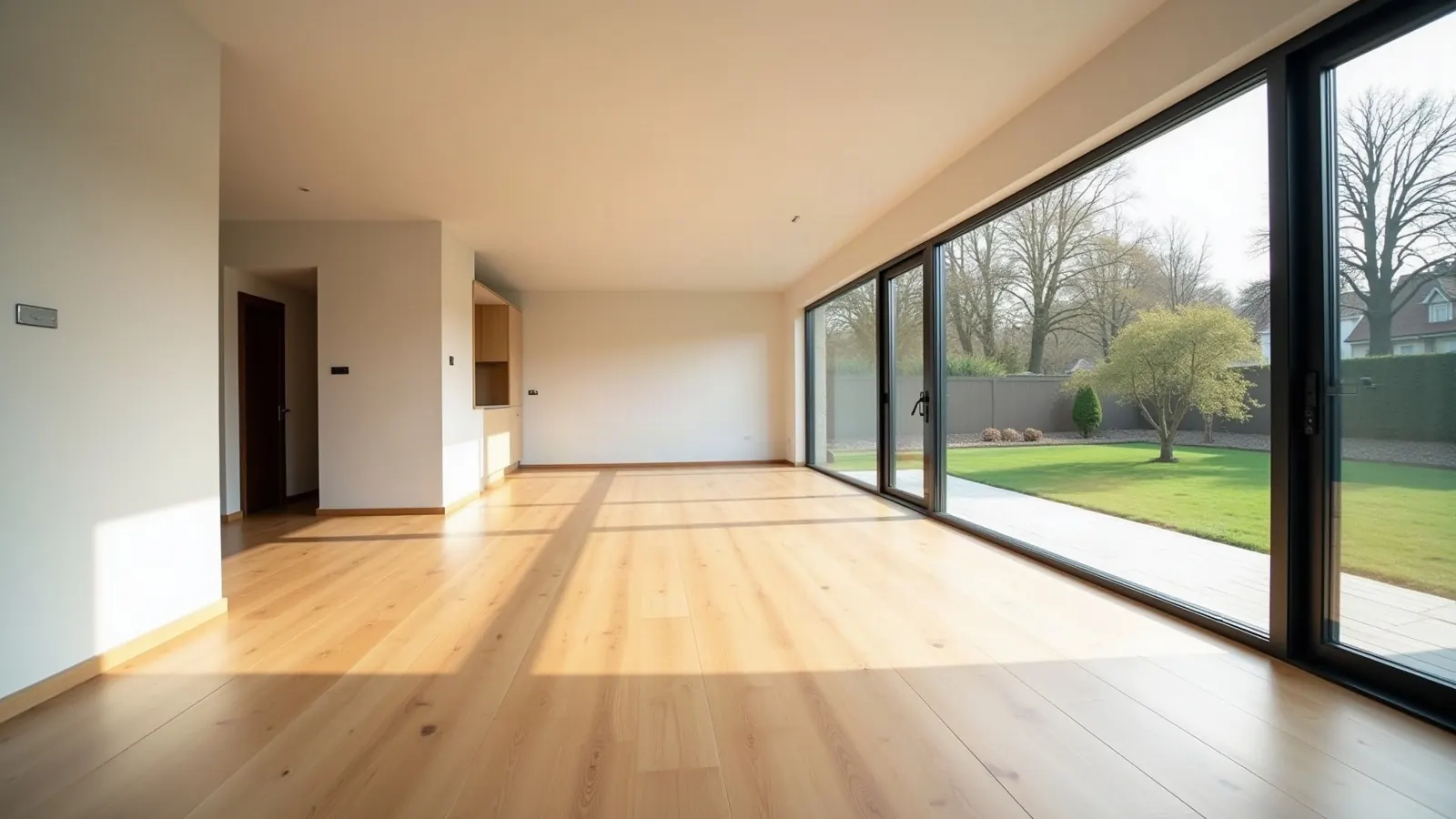 Saniertes Einfamilienhaus in einem Münchner Wohnviertel mit neuen Fenstern und gepflegtem Garten